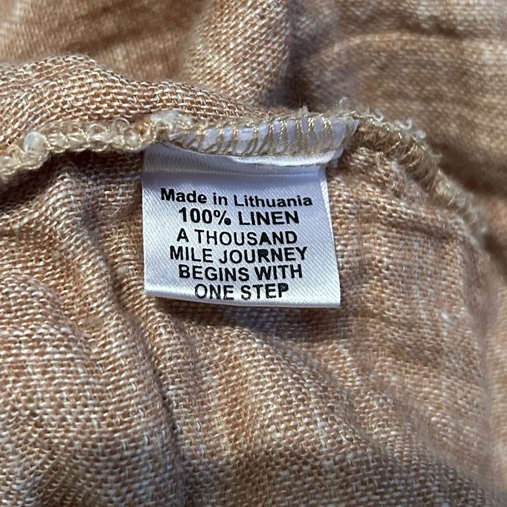 Flax Wide Leg Linen Pant - Picture 3 of 6